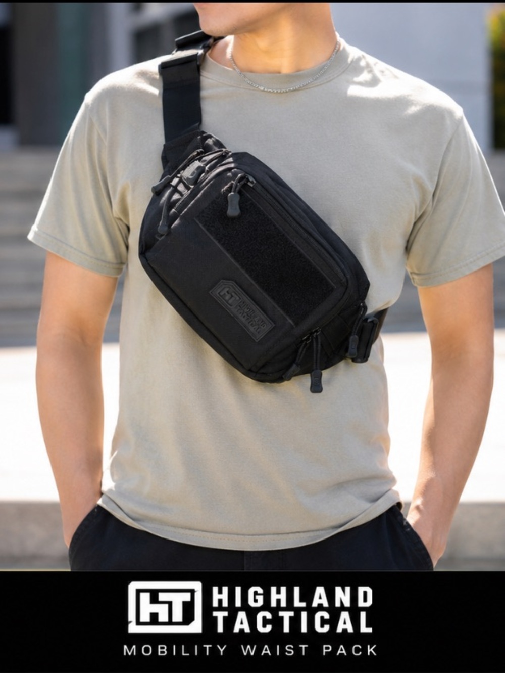 Highland Tactical 🚧 MENS Mobility Waist Pack | BLACK